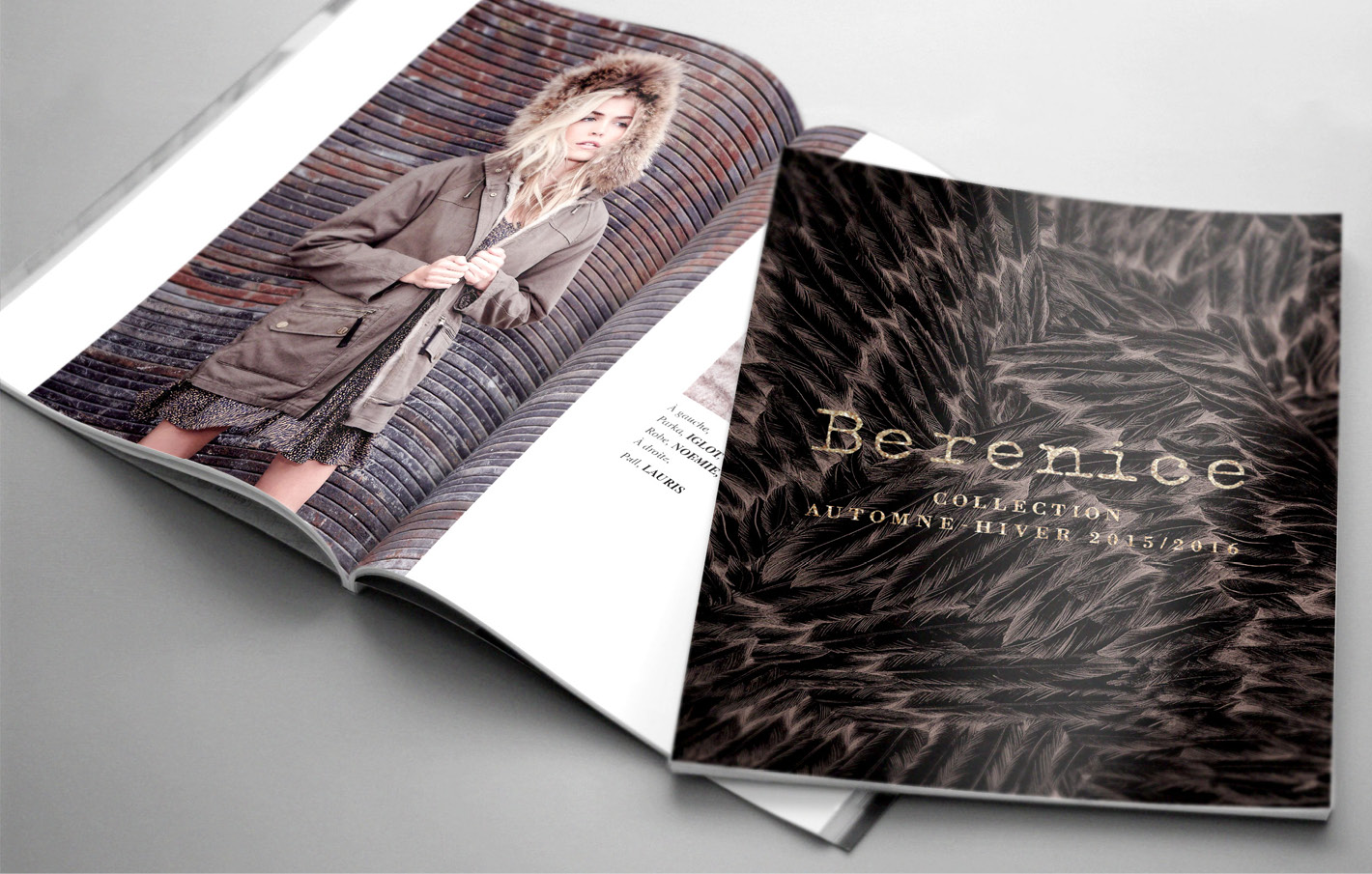 Lookbook ouvert et fermé avec vue sur la couverture