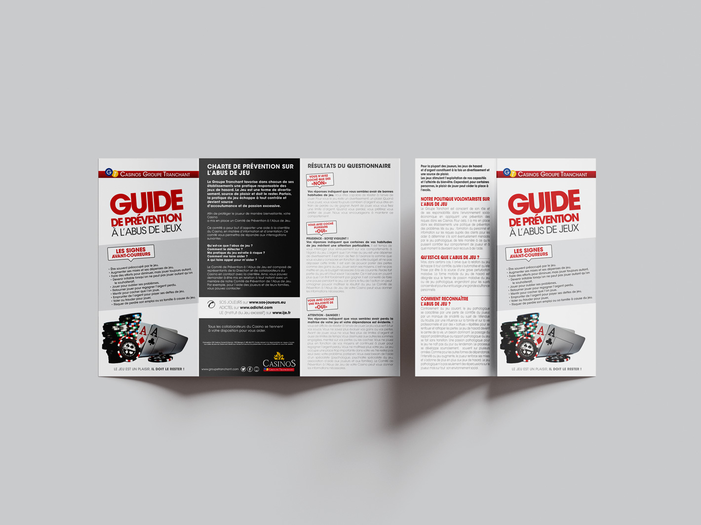 Brochure de prévention sur l'abus des jeux