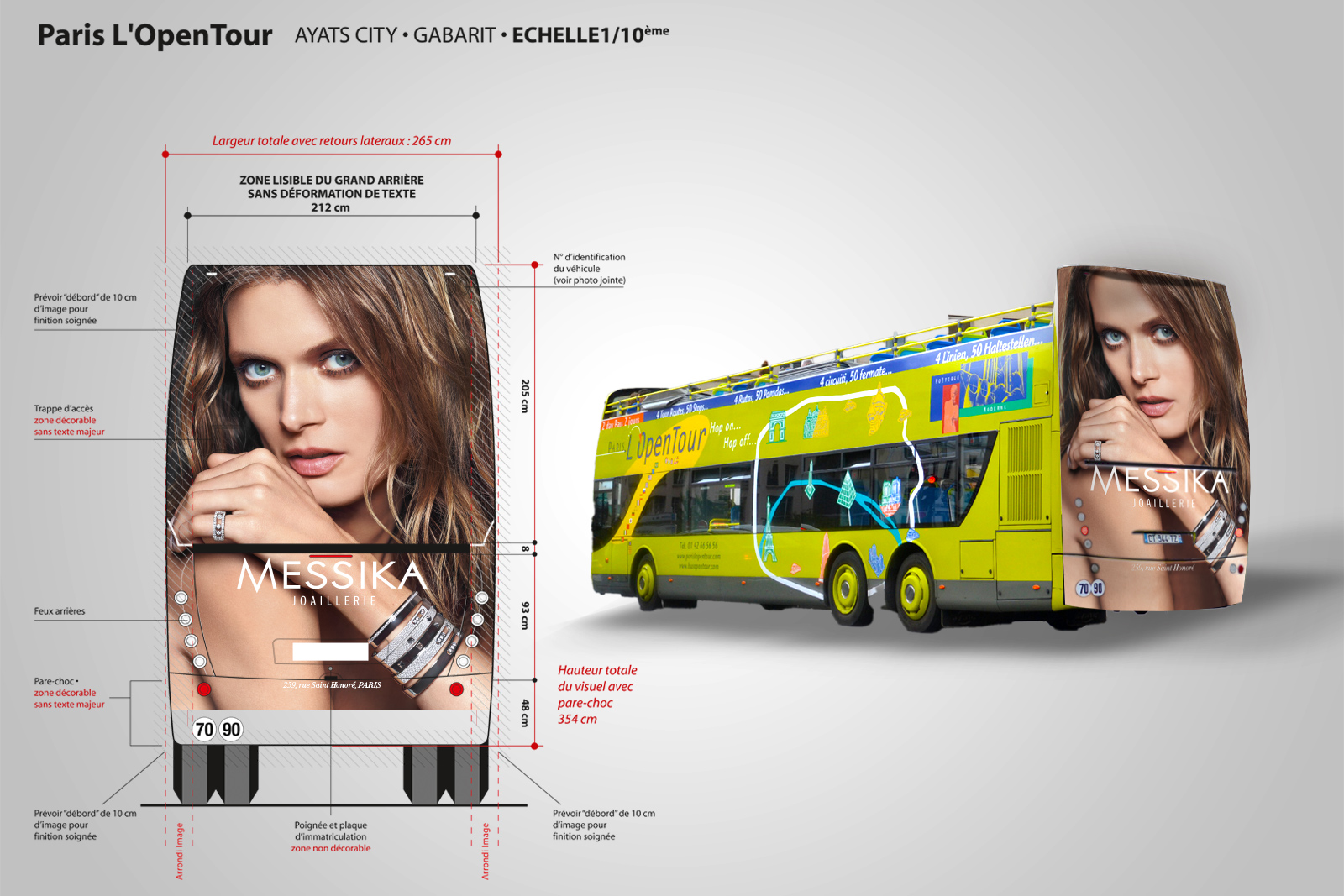 Habillage de bus Messika