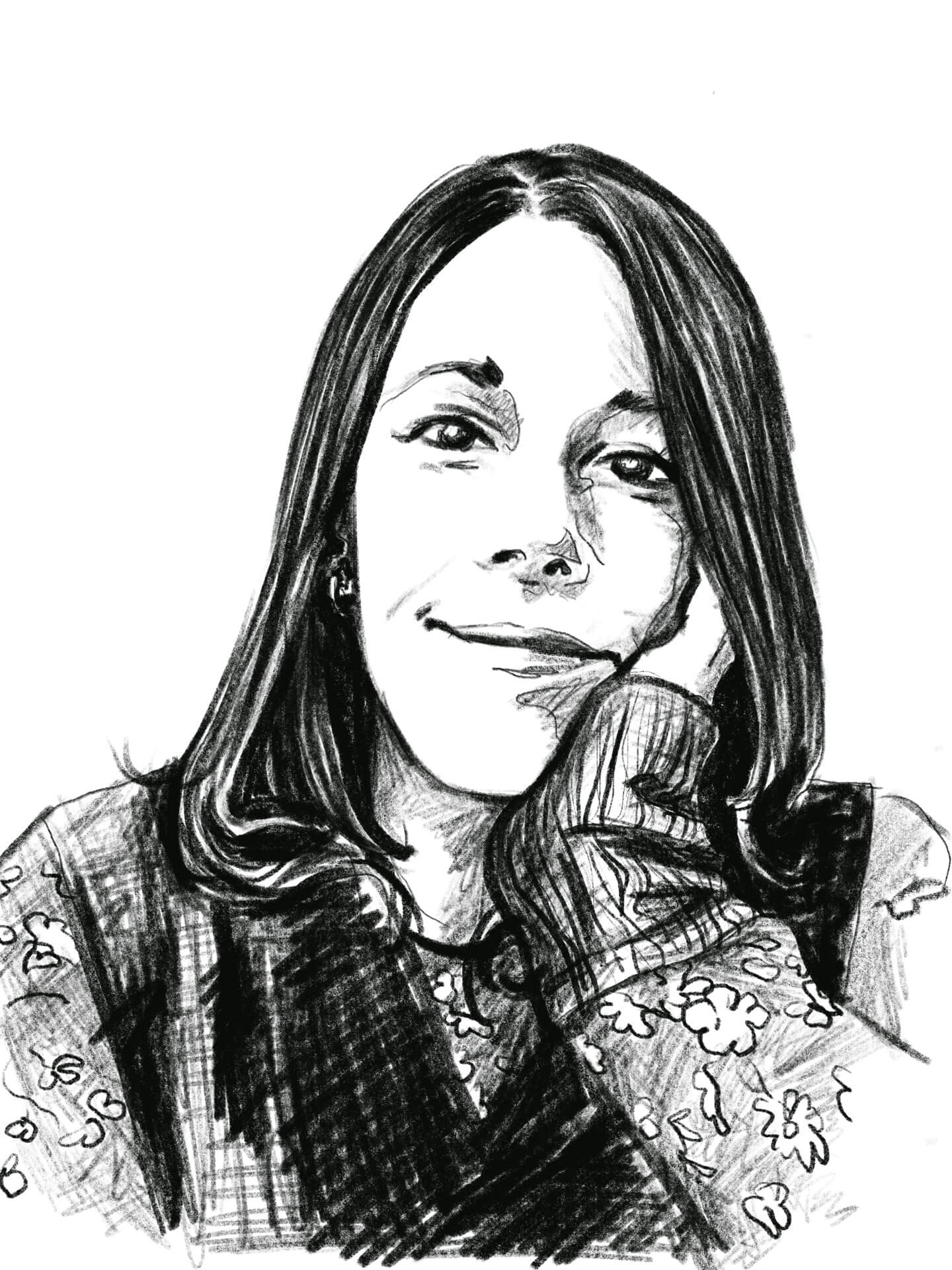 Portrait dessiné de Carine