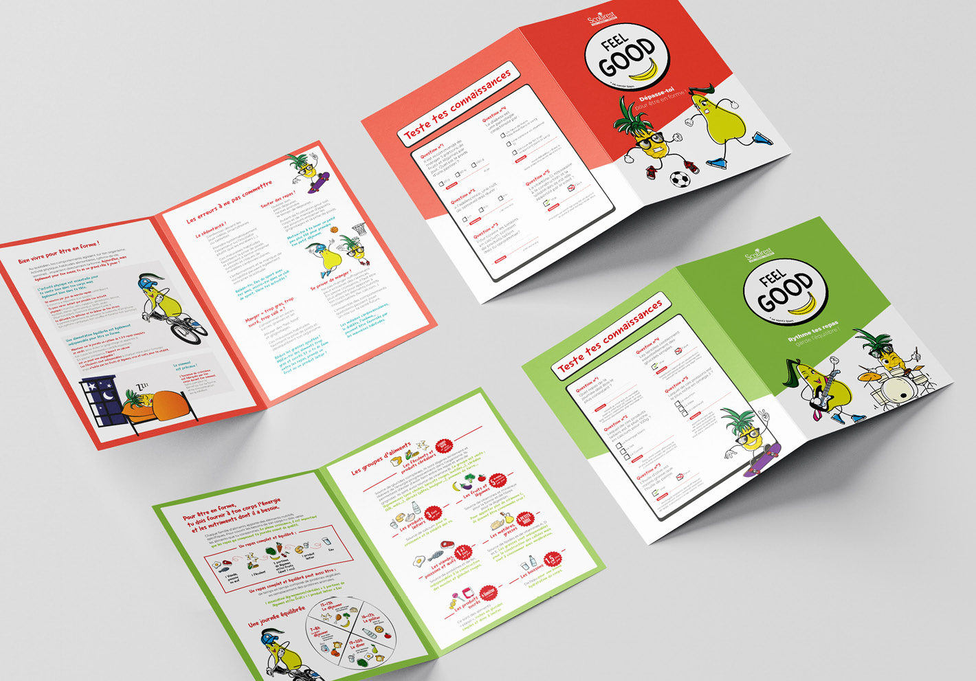 Brochures Feel ouvertes